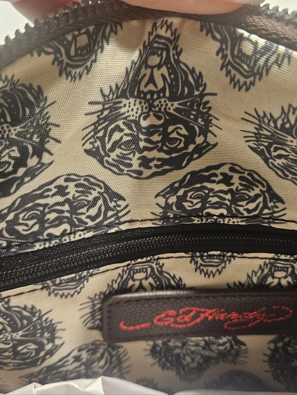 NEW Ed Hardy & Beyonce brown satchel - RARE FIND